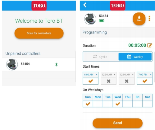Toro Hose-end Timer App Instructions Manual