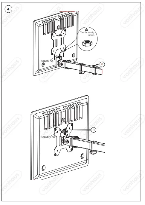 VonHaus-3000249-Dual-Arm-Two-Monitor-Mount-fig-4