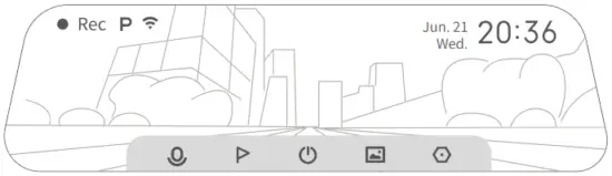 70mai-Rearview-Dash-Cam-Wide-Main-interface