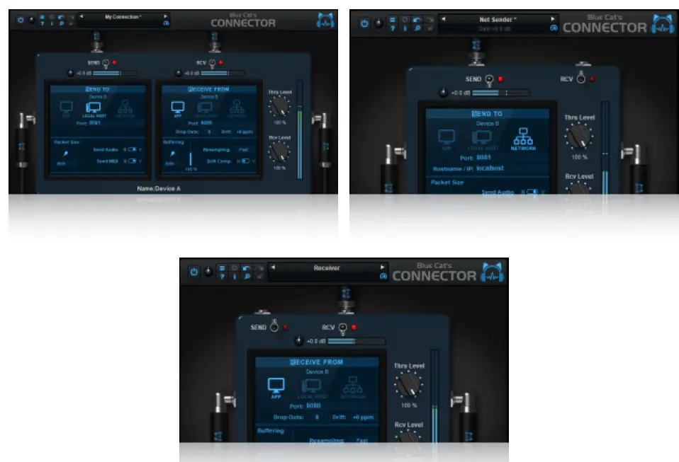 BLUE CAT AUDIO 536094 Blue Cats Connector Audio MIDI Streaming Plugin fig 2