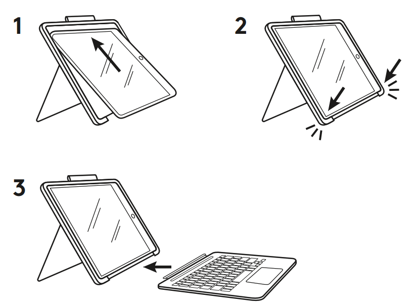 logitech Combo Touch iPad Pro Tablet - fig