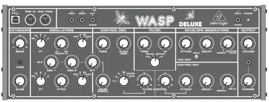 behringer WASP DELUXE Legendary Hybrid Synthesizer