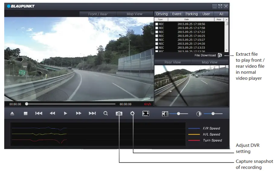 BLAUPUNKT 12V 24V Digital Video Recorder - Viewer