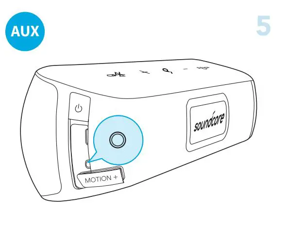 soundcore Motion + Bluetooth Speaker User Guide - AUX