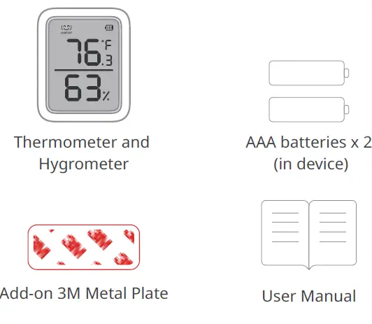 SwitchBot W2301500 Thermometer and Hygrometer Plus 1