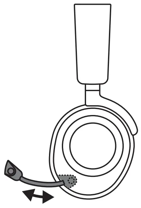 steelseries 61520 Arctis Nova Pro Wireless Multi System Gaming Headset- MICROPHONE