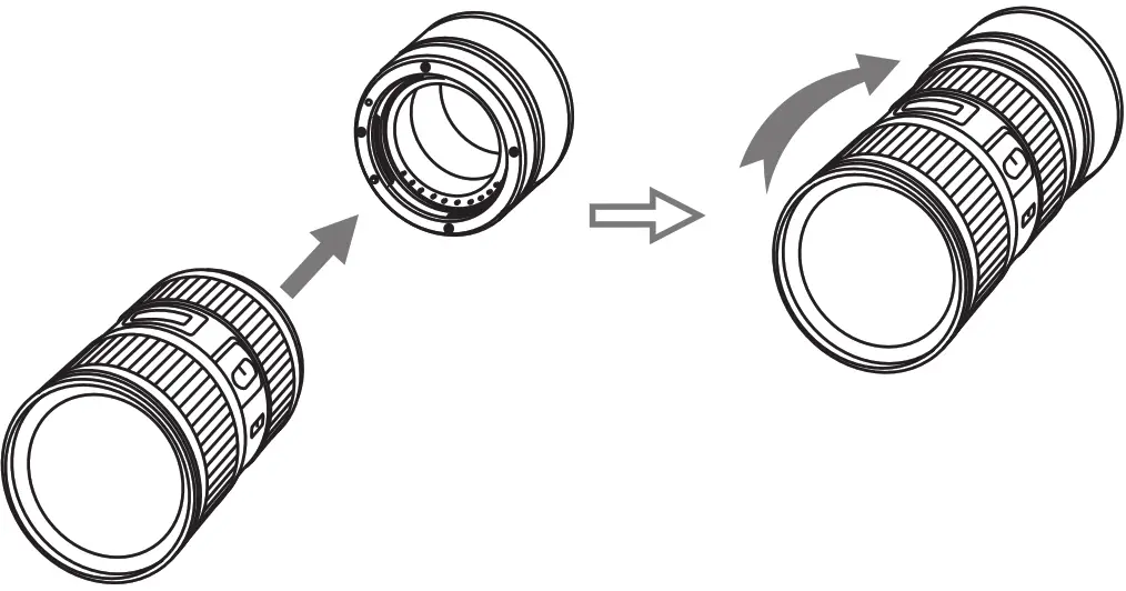 Commlite Automatic Macro Extension Tube Set for L Mount CM DG L - Assemble