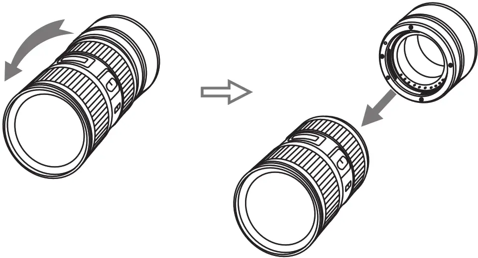 Commlite Automatic Macro Extension Tube Set for L Mount CM DG L - Disassemble Mount Extension