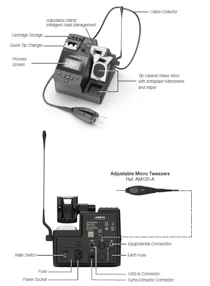 JBC CP-2QF 230V Micro Tweezers Station- fig 2