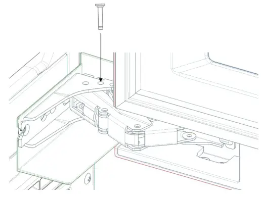 Thermador T24UR925RS 24 Inch Counter Depth Built In Undercounter Refrigerator - Door opening 2