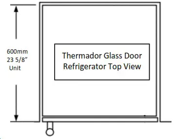 Thermador T24UR925RS 24 Inch Counter Depth Built In Undercounter Refrigerator - For under counter use 1