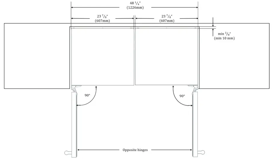 Thermador T24UR925RS 24 Inch Counter Depth Built In Undercounter Refrigerator - Installing Side by Side 2