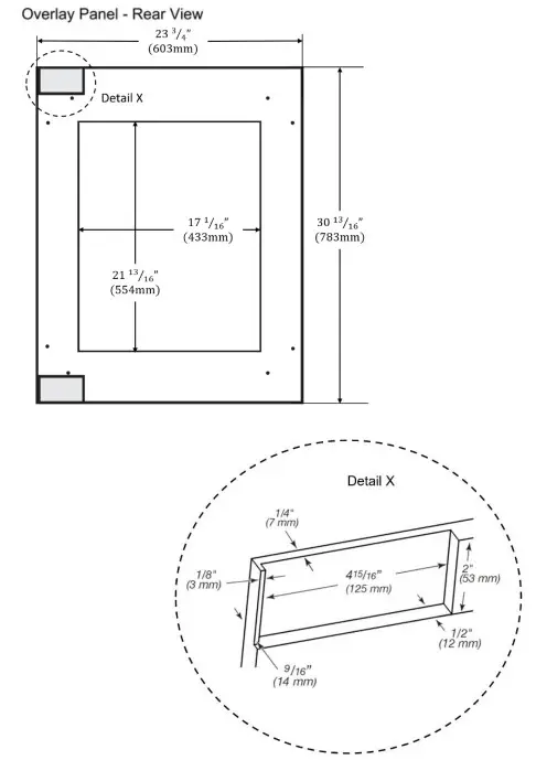 Thermador T24UR925RS 24 Inch Counter Depth Built In Undercounter Refrigerator - Installing the overlay frame 1