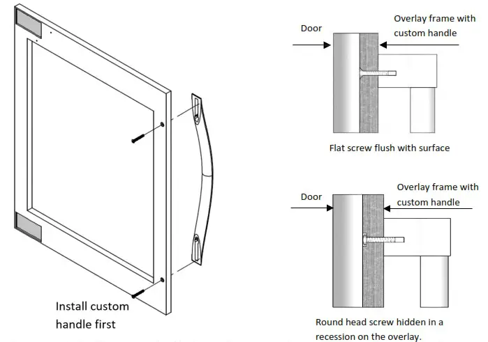 Thermador T24UR925RS 24 Inch Counter Depth Built In Undercounter Refrigerator - Installing the overlay frame 2