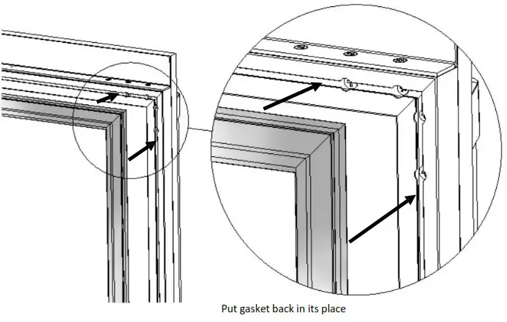 Thermador T24UR925RS 24 Inch Counter Depth Built In Undercounter Refrigerator - Installing the overlay frame 6