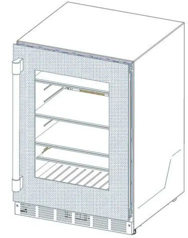 Thermador T24UR925RS 24 Inch Counter Depth Built In Undercounter Refrigerator - Installing the overlay frame 7