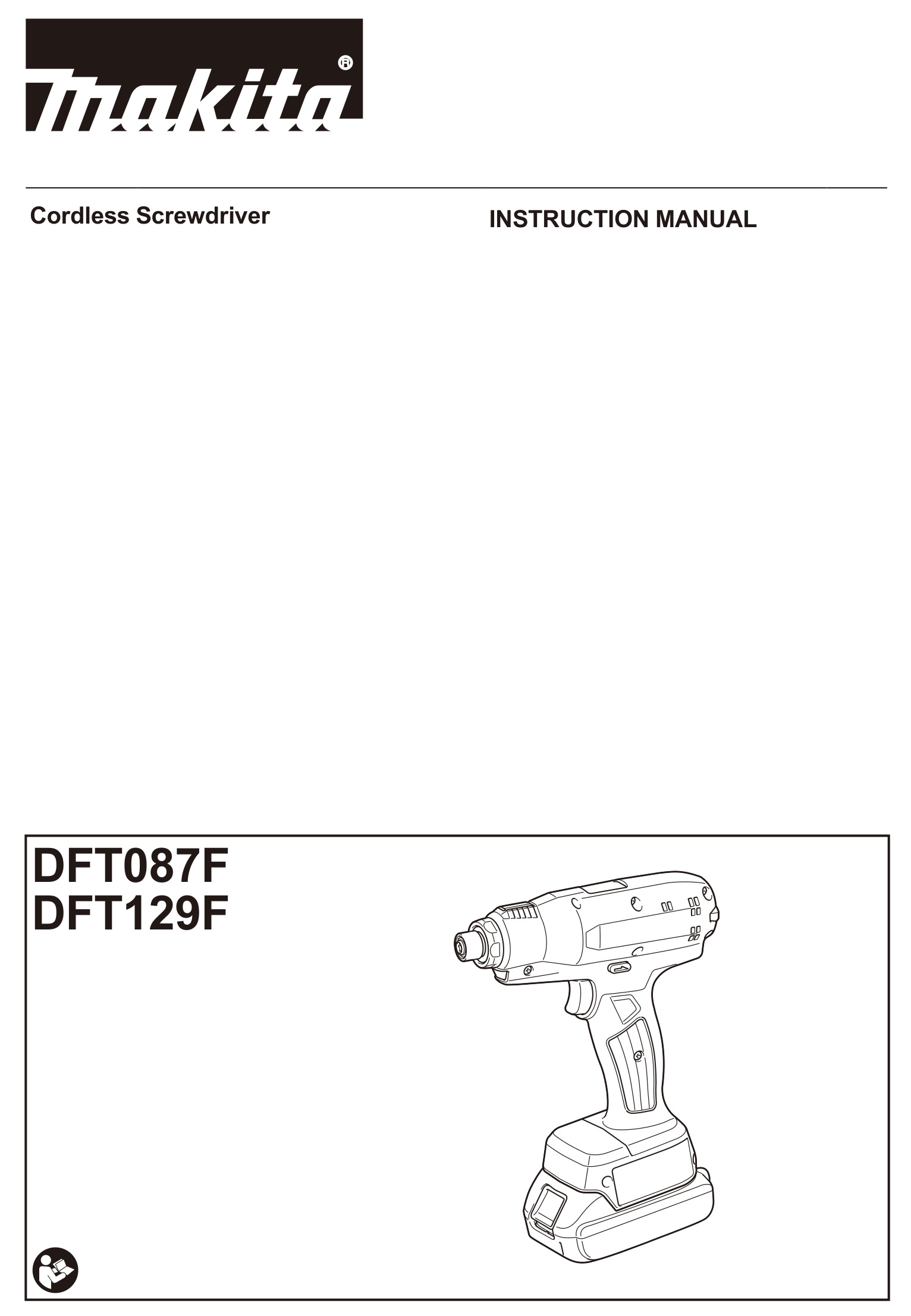 makita DFT087F Cordless Screwdriver Instruction Manual