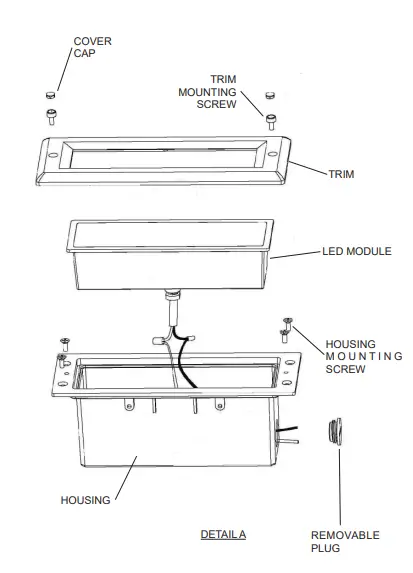 NEW STAR LIGHTING SNL3 STARSTEP SPECIALTY SERIES STEP LIGHT LED 8 fig 1