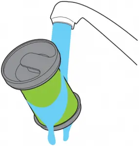 Cleaning the filter 2A