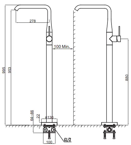 VOGUE-243235-Romeo-Floor-Mounted-Bath-Filler-FIG-2