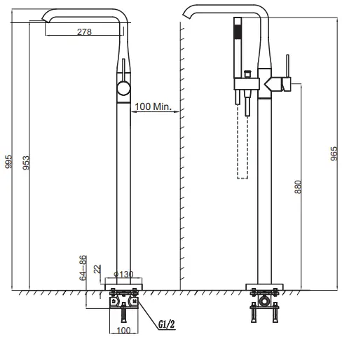 VOGUE-243235-Romeo-Floor-Mounted-Bath-Filler-FIG-3