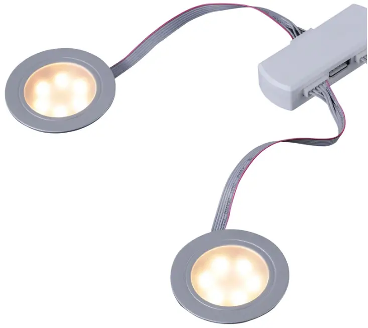 Paul Neuhaus 1150-95 Q ELLI RGBW LED Set 3 Recessed Light with Dimmer