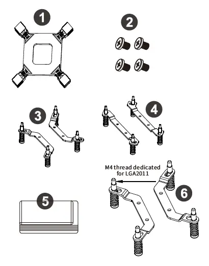 MARS GAMING MCPU44 CPU Cooler 1