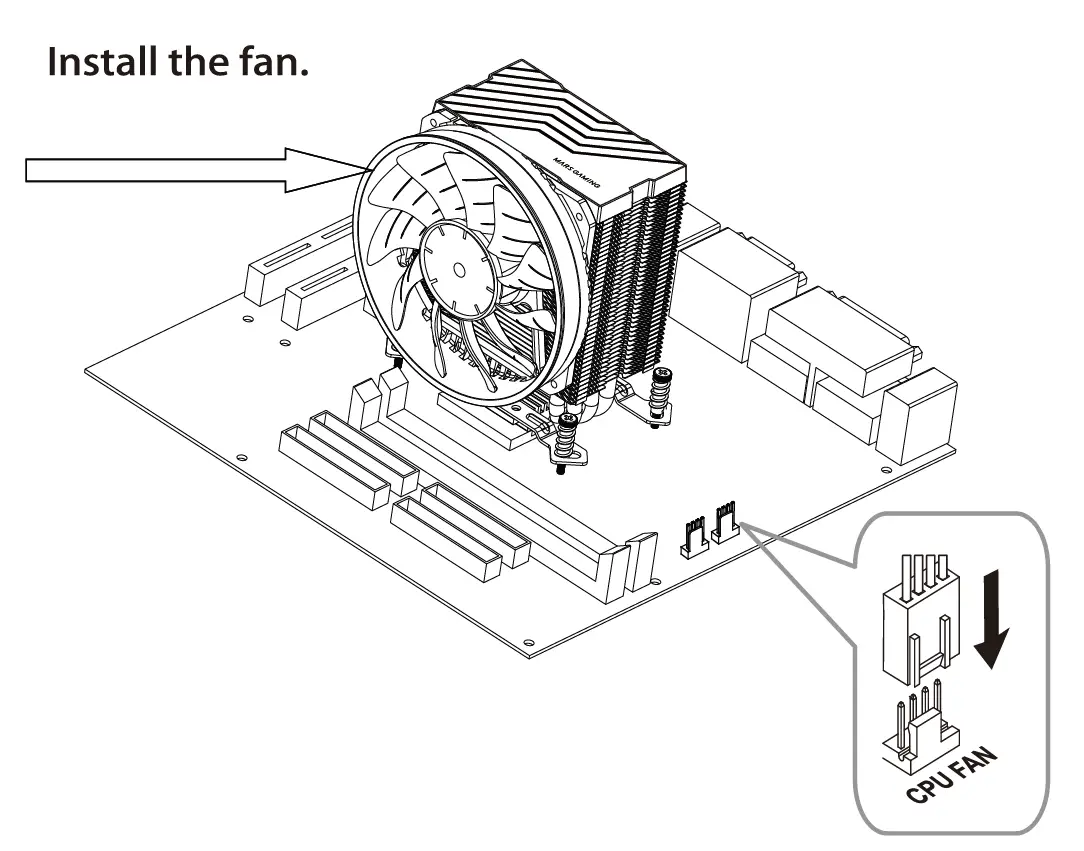 MARS GAMING MCPU44 CPU Cooler 15