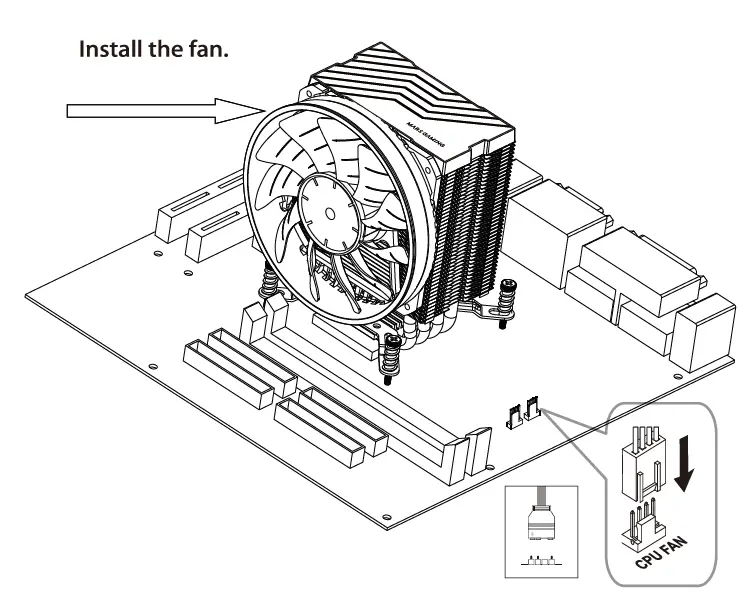 MARS GAMING MCPU44 CPU Cooler 8