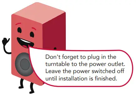 BAUHN ARTTS-0820 Turntable With Speakers -Connect to powe2r