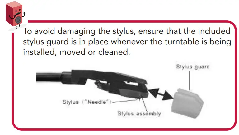 BAUHN ARTTS-0820 Turntable With Speakers -f playback
