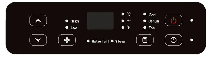AIREMAX AP0110C Portable Air-Conditioner - Control Panel