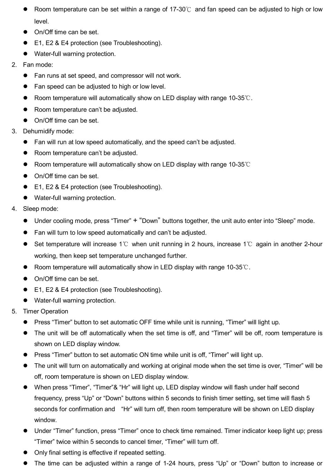 AIREMAX AP0110C Portable Air-Conditioner - Working principle for each mode and function 2