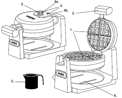 waring WMK200 Belgian waffle maker 2