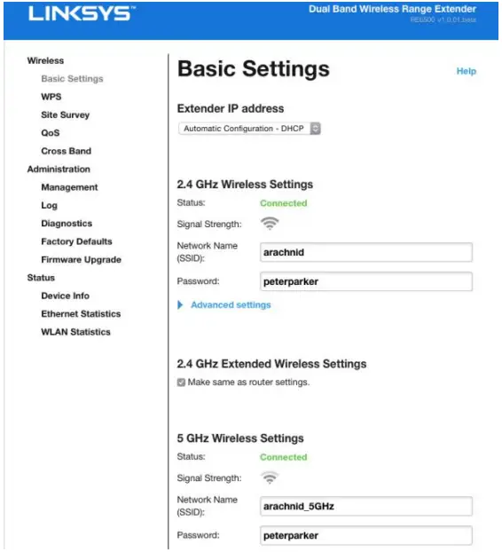 LINKSYS AC1900 AC1750 WiFi Range Extender - Fig 5