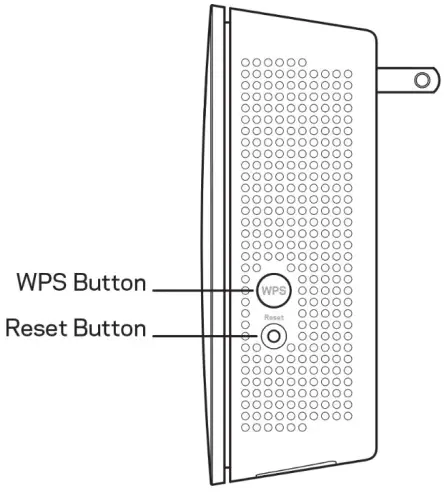 LINKSYS AC1900 AC1750 WiFi Range Extender - Side view