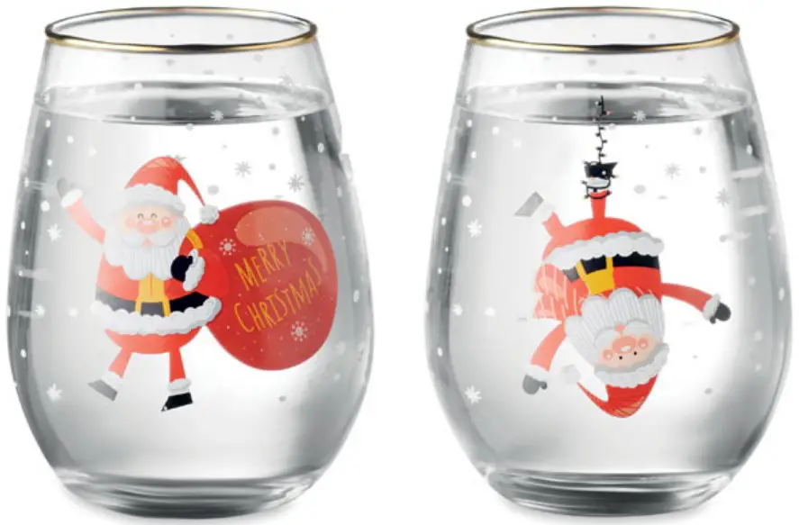 NOEL CX1501 2 Christmas Glasses Set
