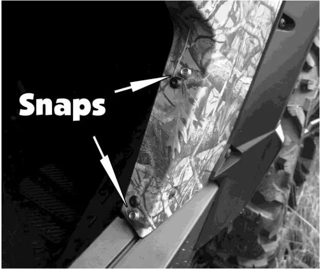 Commander-FC05 Can-Am Commander Full Cab Enclosure Fits Lexan Windshield - Snaps1