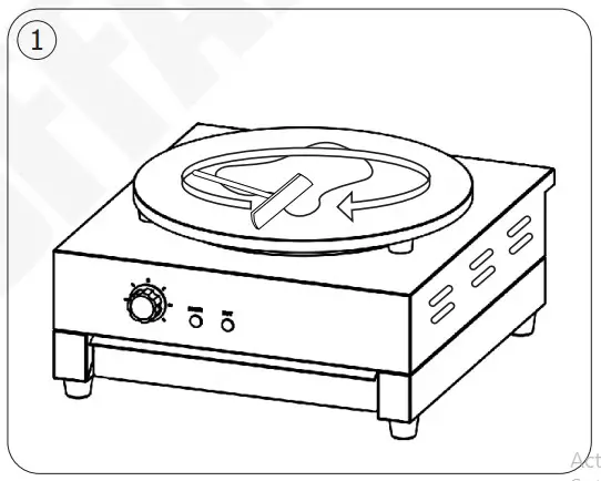 Buffalo CT931 Crepe Maker -Making Crepes