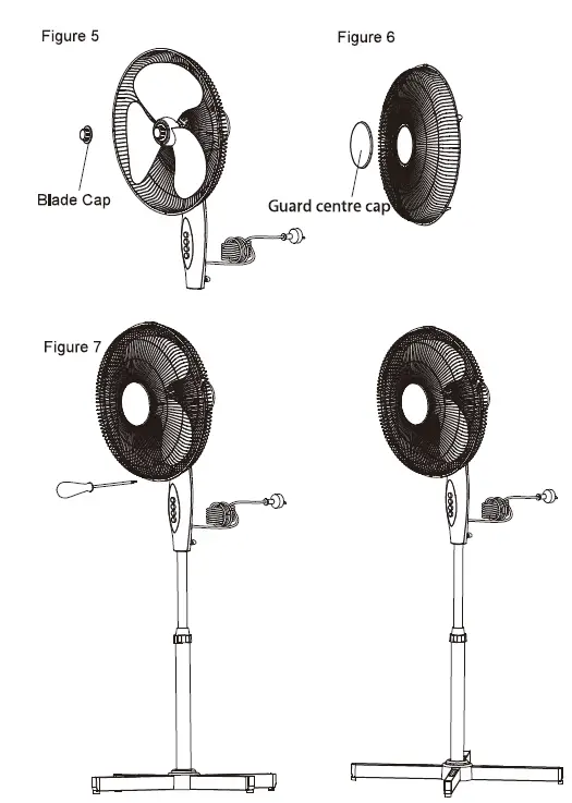 living Co yf-st1601-1 Pedestal Fan 40cm White 3