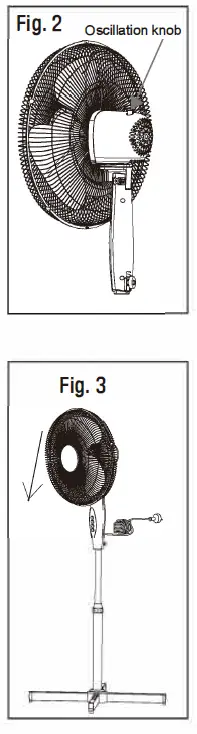 living Co yf-st1601-1 Pedestal Fan 40cm White 5