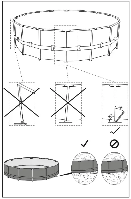 Bestway 56977 Above Ground Pool Round Steel Porthole Window - 2