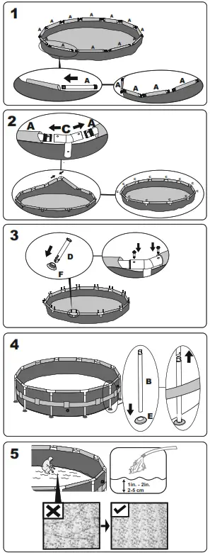 Bestway 56977 Above Ground Pool Round Steel Porthole Window - 3