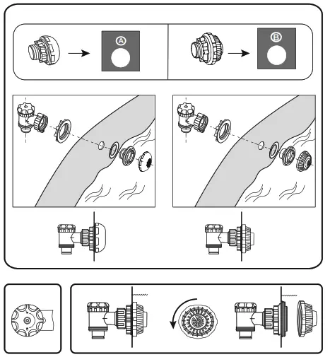 Bestway 56977 Above Ground Pool Round Steel Porthole Window - 4