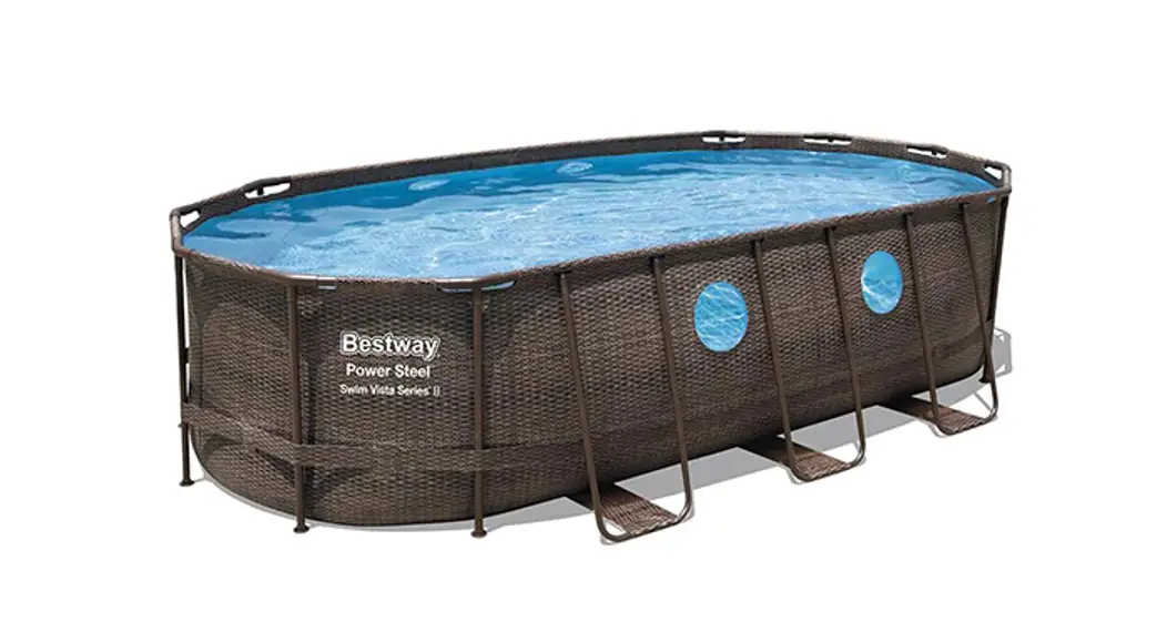 Bestway 56977 Above Ground Pool Round Steel Porthole Window Instruction Manual
