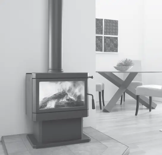 REGENCY F150B-2 Cardinia Freestanding Wood Fire -
