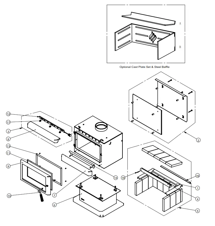 REGENCY F150B-2 Cardinia Freestanding Wood Fire - Fig7