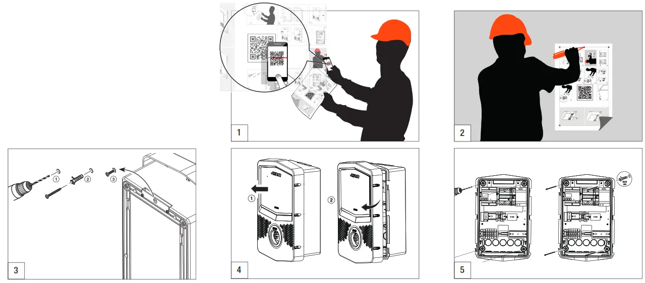 GEWISS GWJ3004W Joinon Range Electric Vehicle Charging Wallbox - fig2