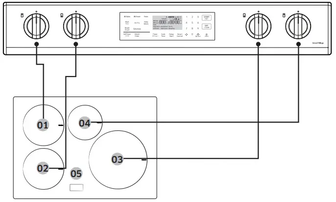 SAMSUNG NE63B8611 Electric Range - Figure 3