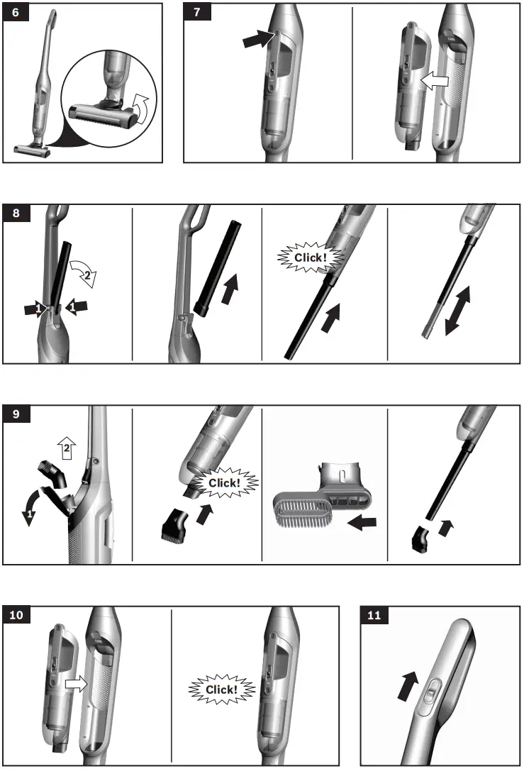 BOSCH BBH3211GB Rechargeable vacuum cleaner - fig 1
